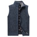Men's Winter Thick Fleece Sweater Vests Knitted Cardigan Sleeveless Waistcoat Male Casual Sweater Vest for Men Clothes. 