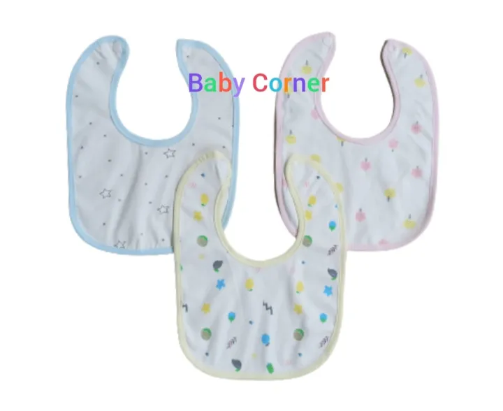 3%20pcs%20cotton%20Bib%20for%20kids-Blue,Pink%20&yellow(china)%20-%20Image%202