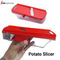 Potato Slicer for Chips Vegetable & Fruit Cutter Slicer, Black/Silver Potato Slicer (1 Potato Slicer) Vegetable & Fruit Slicer. 