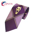 Kira-Yoshikage Tie Skull Decor JoJos Bizarre Adventure Anime Adults Necktie. 