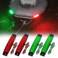 12Pcs Red Green Boat Navigation LED Lights Stern Lights Boats Light 12V.