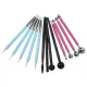 13Pcs Modeling Clay Sculpting Tools Set Complete Various Sizes Ball Stylus Dotting for DIY Pottery Sculpture. 