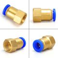 PCF Pneumatic Quick Connector Air fitting 1/8" 3/8" 1/2" 1/4 BSP Female Thread For Pipe 4mm 6mm 8mm 10mm 12mm.