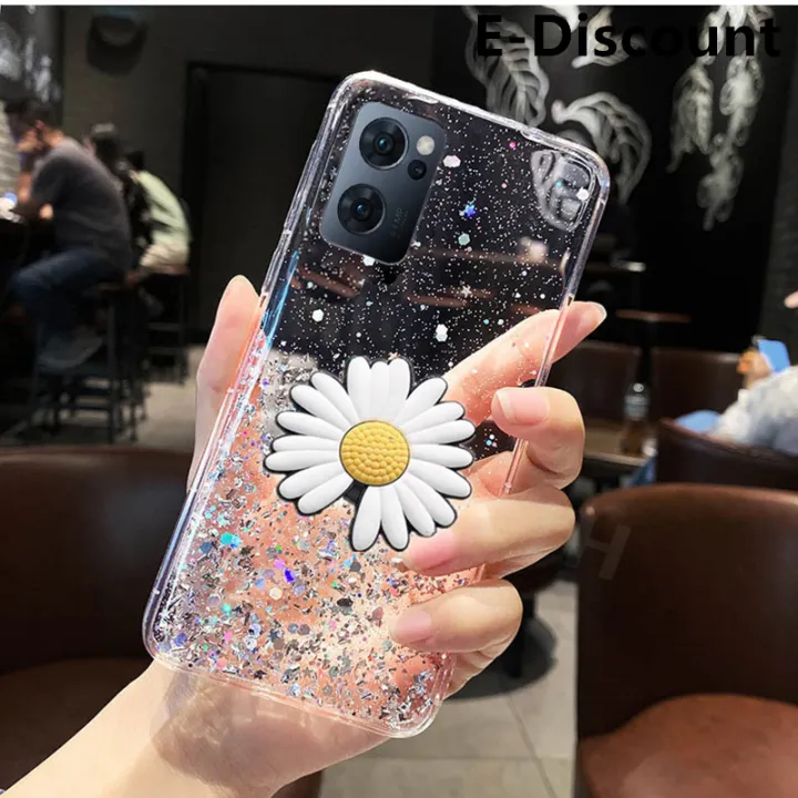 For%20OPPO%20Reno%207%20Transparent%20Bling%20Glitter%20Cases%20Soft%20Clear%20Shining%20Sequin%20Case%20with%20Daisy%20Flowers%20Folding%20OPPO%20Reno7%20Back%20Cover%20-%20Image%204