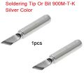 SILVER Color 900M-T-K Soldering Tip Bit Leads Free Soldering Iron Bits Replacement Pencil Soldering Solder Iron Tip For Soldering Iron & Station Tools Tip. 