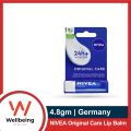 NIVEA Original Care Lip Balm 4.8gm 24Hour Moisture with Shea Butter & Natural Oils.