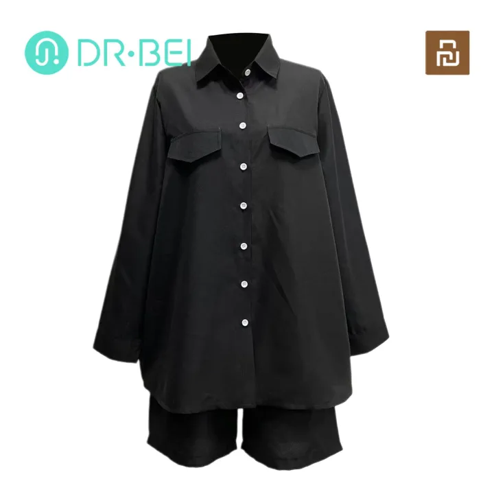 Women Casual Suit Set Chic Women's Shirt Shorts Set Stylish Long Sleeve Blouse with High Waist Loose Pants Plus Size Casual Outfit for Fashionistas Lapel Long Sleeve Suit