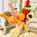 Cute Fruit Plush Clap Circle Toy Pineapple Strawberry Avocado Orange Hand Clap Ring Slap Bracelet Ki Gifts Cartoons. 