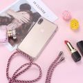 Strap Cord Chain Phone Tape Necklace Lanyard Mobile Phone Case for Carry Cover Case Hang iPhone 11 Pro XS Max XR X 12 12mini 8P. 
