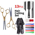 Myyeah Professional Hairdressing Kit Hair Cutting Barber Salon Hairdresser Tool Rat Tail Comb Cape Hair Cutter Comb Set. 