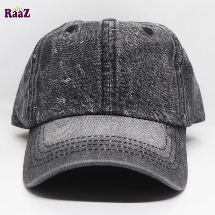 Fade%20Black%20Denim%20Curved%20Visor%20Cap%20-%20Image%202