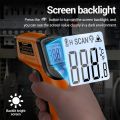 Non-contact Handheld Infrared Industrial Thermometer -50-400°C IR Laser Sensor Temperature Detector (No Battery). 