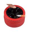 1 Pcs Wheel Ash Tray Modern Wind proof Cigarete Ashtray Tire Shape Car Cigaratte Cigarate Ashtray Case Lighter.