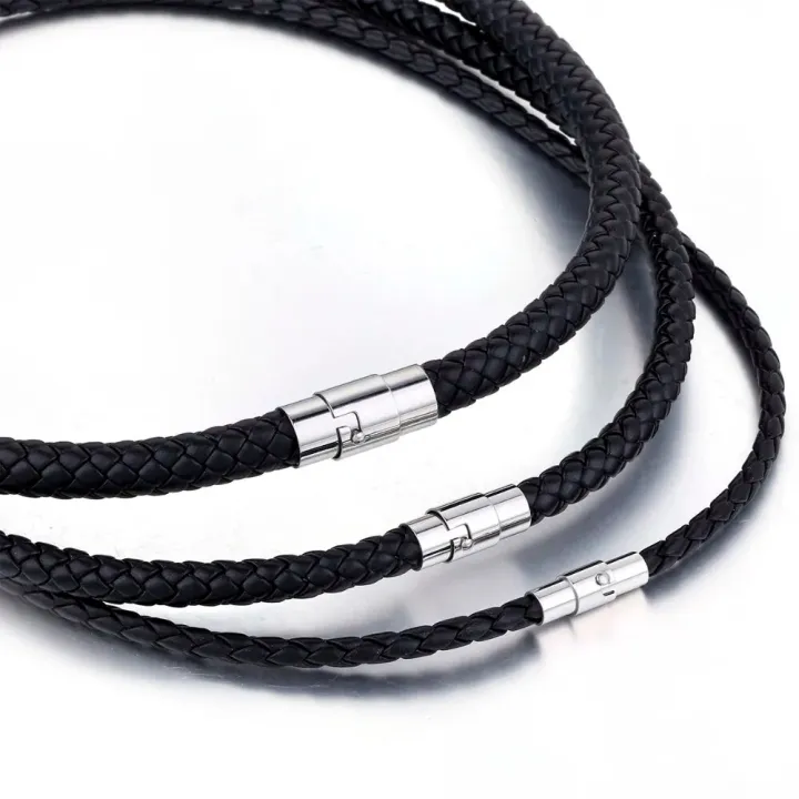 Men's%20Choker%20Necklace%20Black%20Brown%20Braided%20Leather%20Necklace%20for%20Men%20Stainless%20Steel%20Magnetic%20Clasp%20Male%20Jewelry%20Gifts%20UNM27A%20-%20Image%206