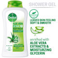 Dettol Aloe Vera with Moisturizing Glycerin Bodywash Leaves Skin Feeling Soft & Smooth 250ml.