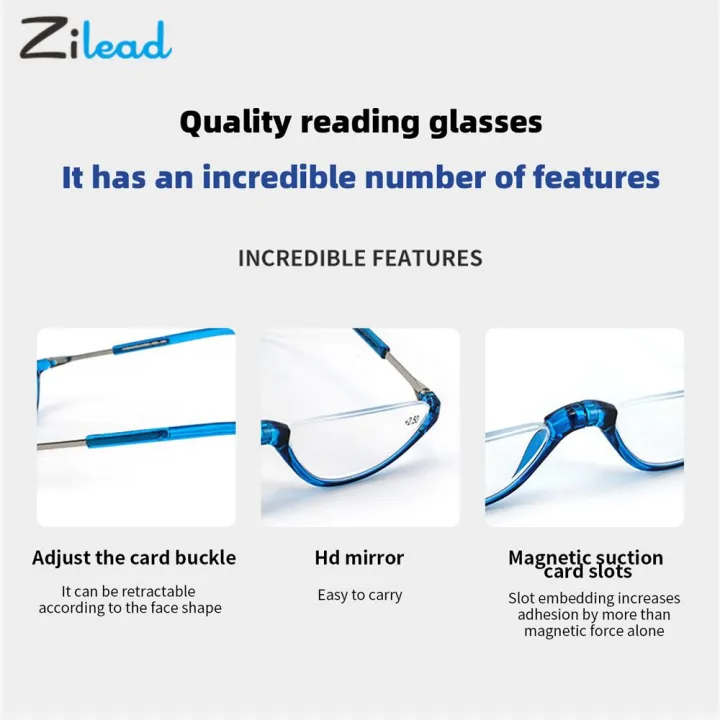 Zilead%20Magnet%20Reading%20Glasses%20For%20Men%20Women%20Hanging%20Neck%20Half%20Frame%20Magnetic%20Presbyopia%20Hyperopia%20Eyeglasses%20Diopter+1to+3%20Gafas%20-%20Image%208