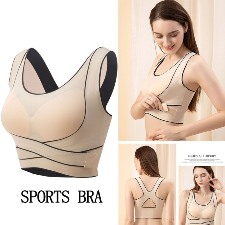 Quick-Drying Running Sports Underwear Ladies Fitness Color Matching Vest Sports Bra Anti-Vibration Yoga Clothes