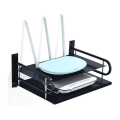Metal Router Stand Router Storage Box - Black. 