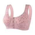 Pregnant Women Breastfeeding Bra Without Steel Ring Flower Print Maternity Underwear Front Button Bra Postpartum Underwear mummy Bra.