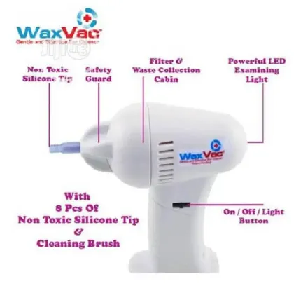 Wax Vac Ear Cleaner Vacuum Ear Cleaning System Cordless operation