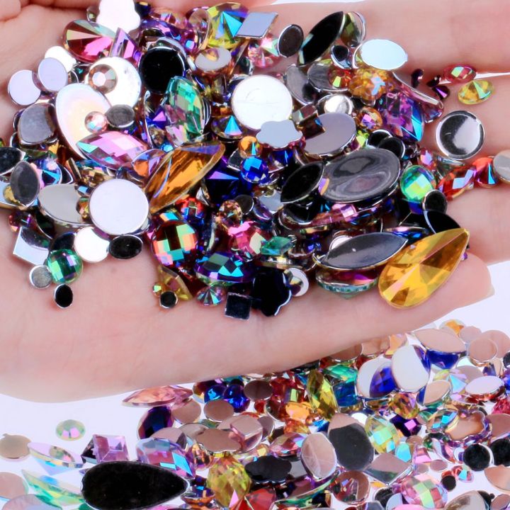 Mixed%20300pcs%20Crystal%20Clear%20AB%20Rhinestones%20DIY%20Non%20Hotfix%20Flatback%20Acrylic%20Nail%20Stones%20Gems%20For%203D%20Decorations%20-%20Image%202