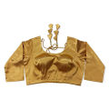 Golden Color Three Quarter Sleeve Blouse For Women. 