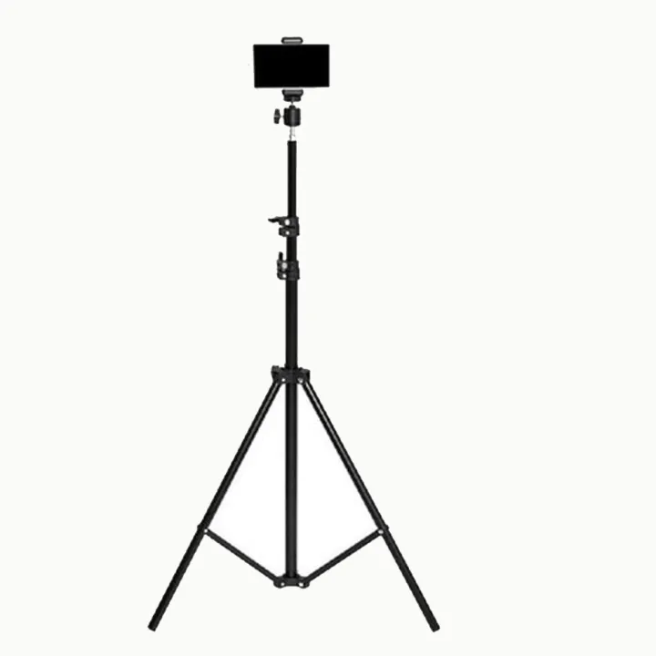 7%20Feet%20Aluminum%20Adjustable%20Tripod%20Stand%20for%20mobile%20with%20free%20Mobile%20Holder%20and%20a%20professional%20black%20satin%20finish%20-%20Image%209