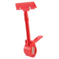 2X Merchandise Retail Sign Card Price Tag Pop Display Holder Clip Clamp Red. 