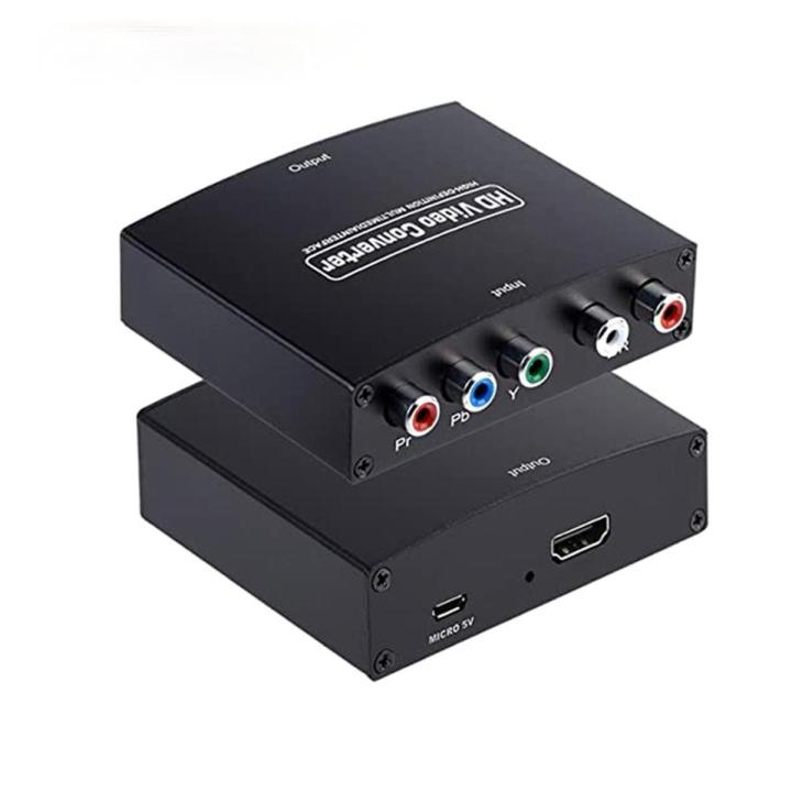 R/L Audio Adapter For TV YPbPr to HDMI-compatible Converter 1080P HDMI-compatible To RGB Component Converter 5 RCA YPbPr Video