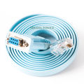 FTDI USB Console Cable RJ45 Cat5 Ethernet to Rs232 DB9 COM Port Serial Female Rollover Routers Network Adapter Cable Blue 6Ft.