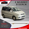 TOYOTA NOAH body sticker car vinyl sticker car graphics decals car side decals and graphics CAR STICKER RDT 202. 