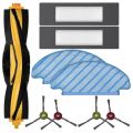 Vacuum Cleaner Kits Filter Side Brush Mop Cloth for Ozmo T8 / T8 T9+ N8 Pro.