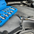 13Pcs Star Torx Bit Socket Set T8-T70 H2-H14, Sockets 1/4Inch,3/8Inch & 1/2Inch Drive for Hand Use Work Easy Install Easy to Use. 