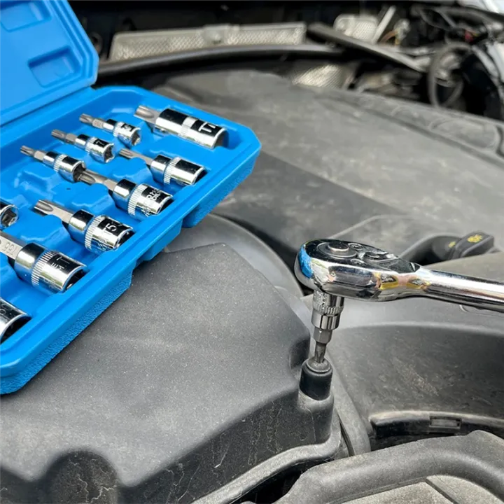 13Pcs%20Star%20Torx%20Bit%20Socket%20Set%20T8-T70%20H2-H14,%20Sockets%201/4Inch,3/8Inch%20&%201/2Inch%20Drive%20for%20Hand%20Use%20Work%20Easy%20Install%20Easy%20to%20Use%20-%20Image%203