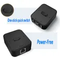 Group Vertical 2 Port Rj45 Cat6 Lan Hub Network Switch Box Selector 2 In 1 Out 1 In 2 Out Ethernet Cable Splitter Connector For Laptop. 