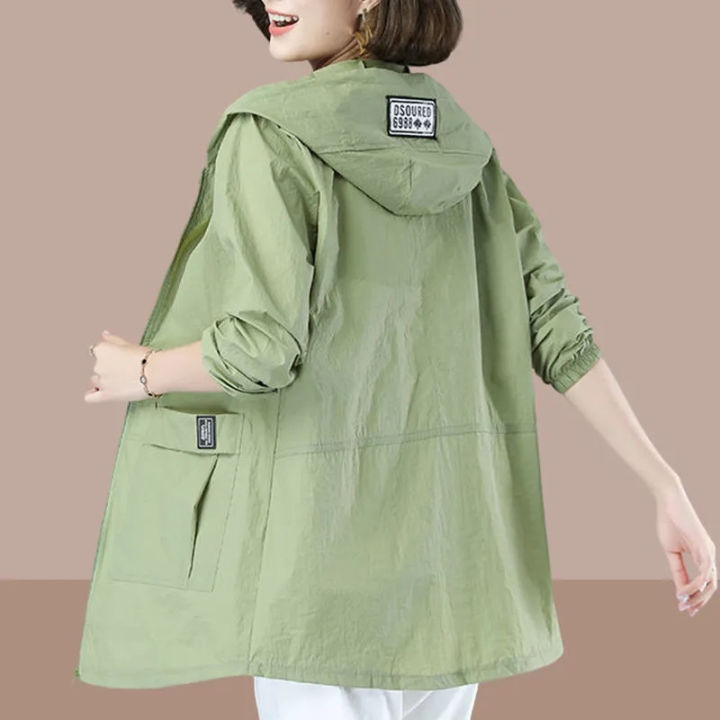 5XL%20Windbreaker%20Women%20Jacket%20Sun%20Protection%20Coat%20Long%20Sleeve%20Hooded%20Thin%20Jackets%20New%20Female%20Outerwear%20Zipper%20Loose%20Summer%20Coats%20-%20Image%207