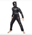 Black Panther Costume Cosplay Avengers Mask Children's Ball Party One-Piece Tights Festival Dress up.