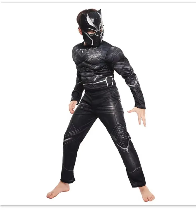 Black%20Panther%20Costume%20Cosplay%20Avengers%20Mask%20Children's%20Ball%20Party%20One-Piece%20Tights%20Festival%20Dress%20up%20-%20Image%206