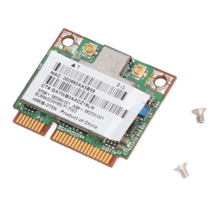 BCM943224HMS SPS WiFi Card 300Mbps 2.4GHz 5GHz Dual Band Mini PCIe Wireless WiFi Adapter Network Card for HP