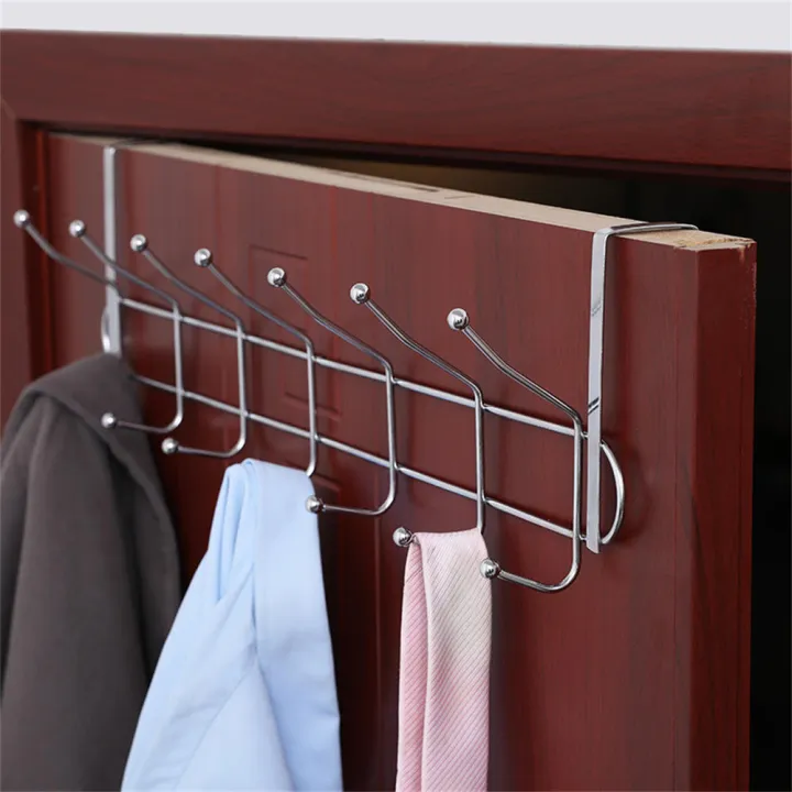 Multi-purpose Door Hanger Closet Door Hooks Coat And Towel Rack Door Hanger Hooks Over-the-door Storage