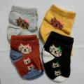 4 Pairs Multicolor kids Socks- baby Socks for any season.