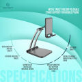 Metal Desktop Tablet Holder Table Cell Foldable Stand Support for Mobile Phone.