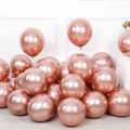 Metallic Balloon - 10 Pcs (Rose Gold). 