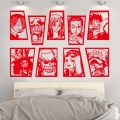 Cartoon One Piece Wall Sticker Luffy Japanese Cartoon Anime Boys Mural Wall Decal Kids Bedroom Home Decoration Stickers. 
