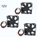 DC 5010 5V/12V/24v computer CPU cooler mini cooling fan 50mm small exhaust fan for 3D printer 2 pin 50x50x10mm L1. 