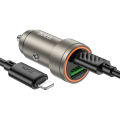 Hoco Z57A Dual Port 30W Fast Car Charger – Power Meets Perfection. 