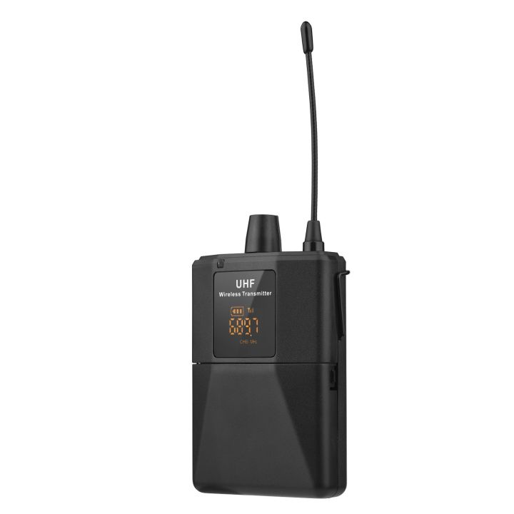 UHF%20Wireless%20Microphone%20Headset%20with%20Transmitter%20and%20Receiver,%20LED%20Digital%20Display%20Bodypack%20Transmitter%20-%20black%20-%20Image%203