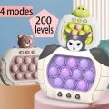 Gamepad Pop It Pro The Light-up Pattern Popping Game Fidget Anti Stress Toys Electric Pop Quick Push Pop It Game Machine Kuromi Sanrio.