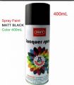MATT BLACK Color 400mL Spray Paint Multipurpose Spray Paint Matt Black Color Uses Metal Wood Plastics Motor Cycles Bi-Cycle Furniture. 