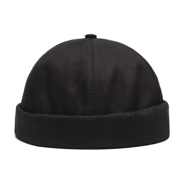 Beanie Cap Brimless Adjustable Pure Color Sailor Cap